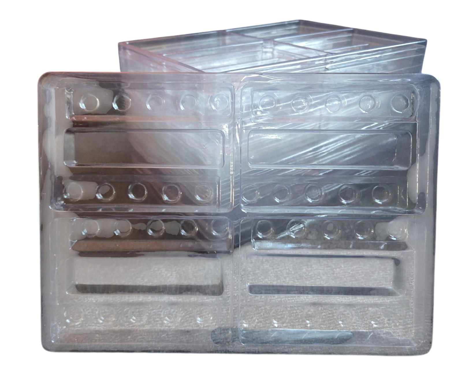 Plastic Marble Tray Storage/Display/Transport 60 Marble Slots 11" Long 1-1/4" Di