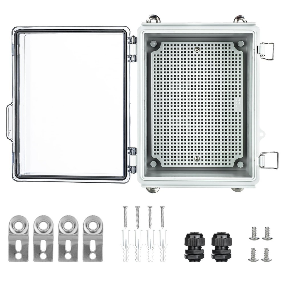 Large Waterproof Electrical Junction Box IP67 Waterproof Clear ABS Plastic