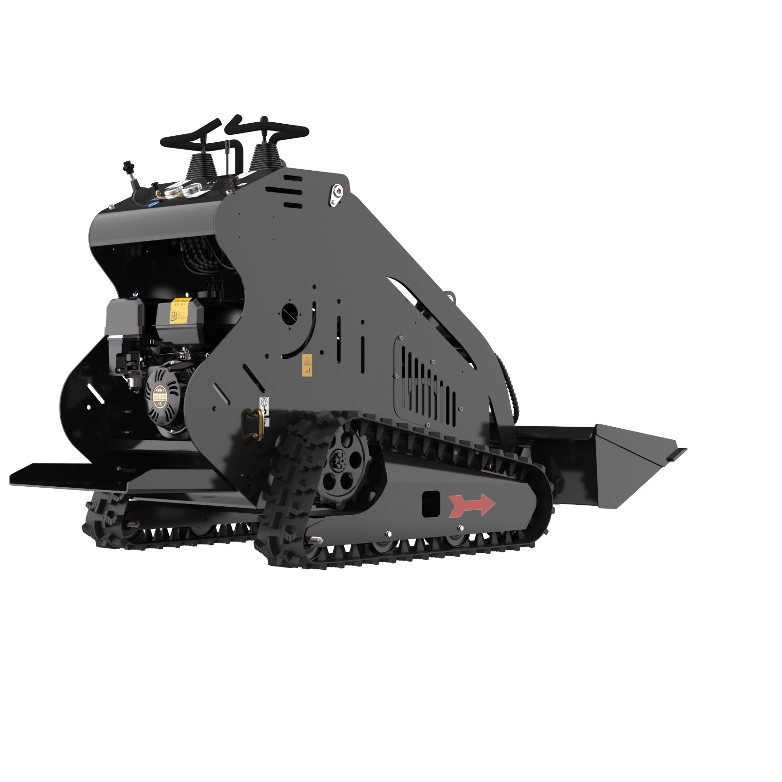 Mini Skid Steer Loader 13.5HP Tracked Compact Stand-On Loader