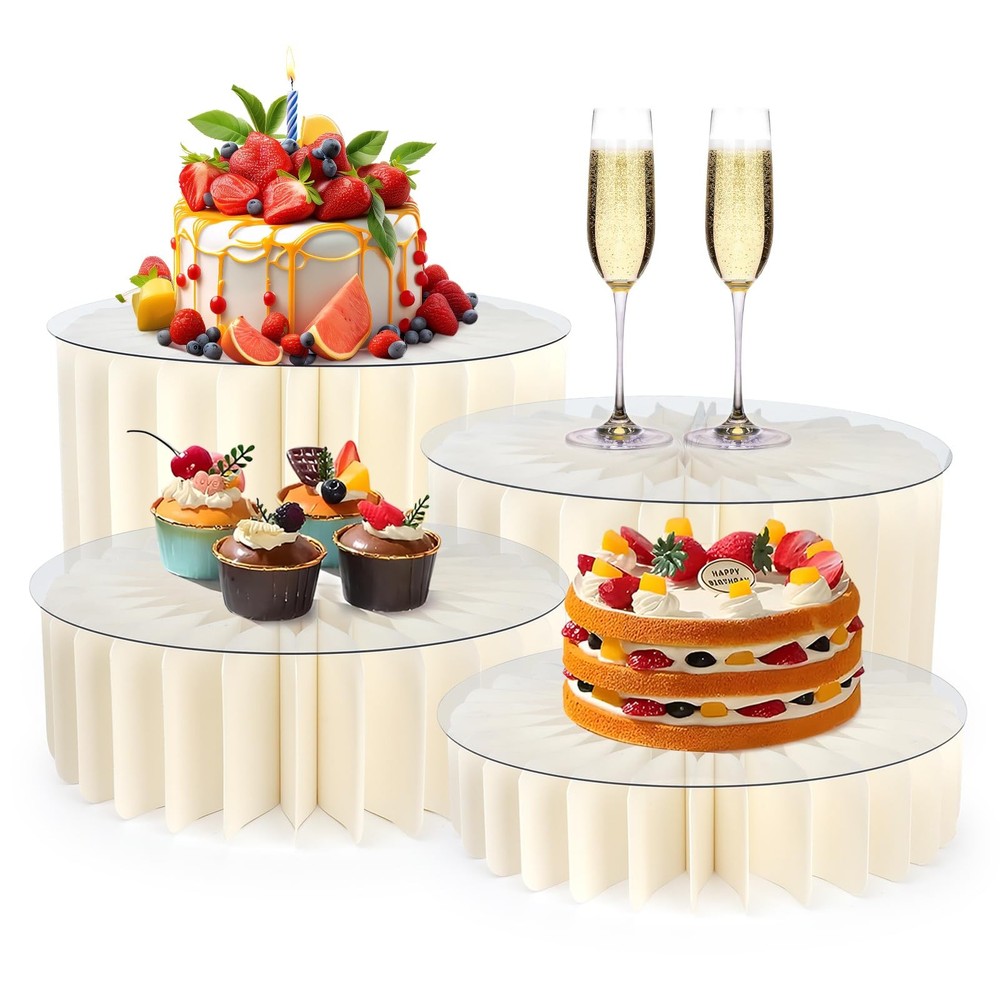 Buffet Risers Food Risers for Buffet Table Acrylic Risers Display Stands Tall...