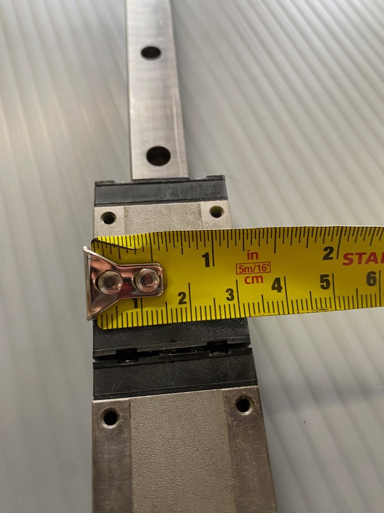 4 IKO LWL15CS SLIDE BLOCK WITH 55" LINEAR RAIL