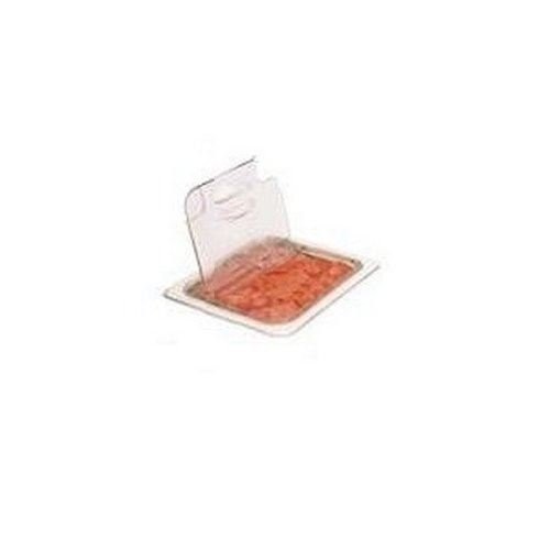 Clear flip lid with spoon notch