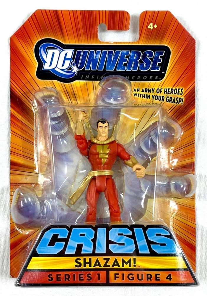 SHAZAM! crisis dc universe action figure NEW infinite heroes 3.75" 2008