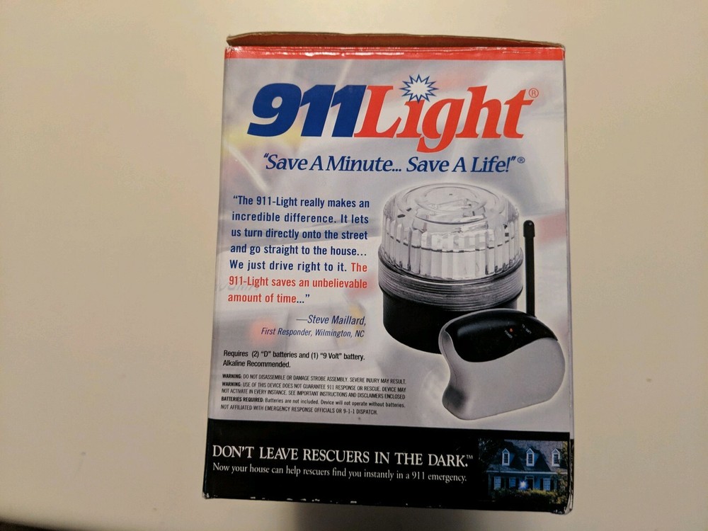 911 EMERGENCY TRANMITTER LIGHT