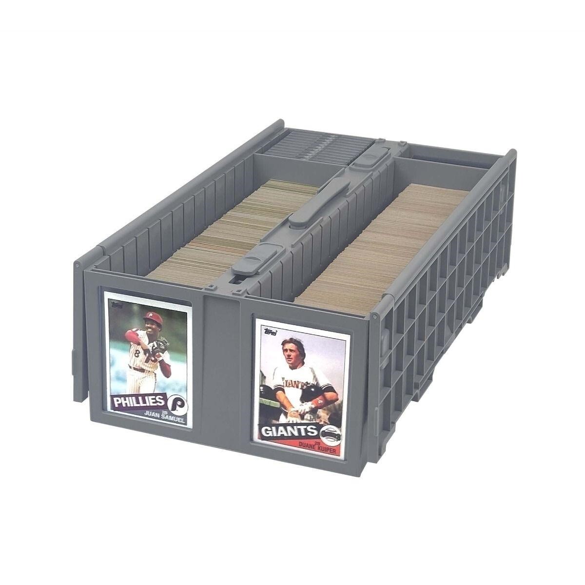 BCW Plastic Cards Box Bin For Trading Gaming Sport Toploader Magnet Safe Storage