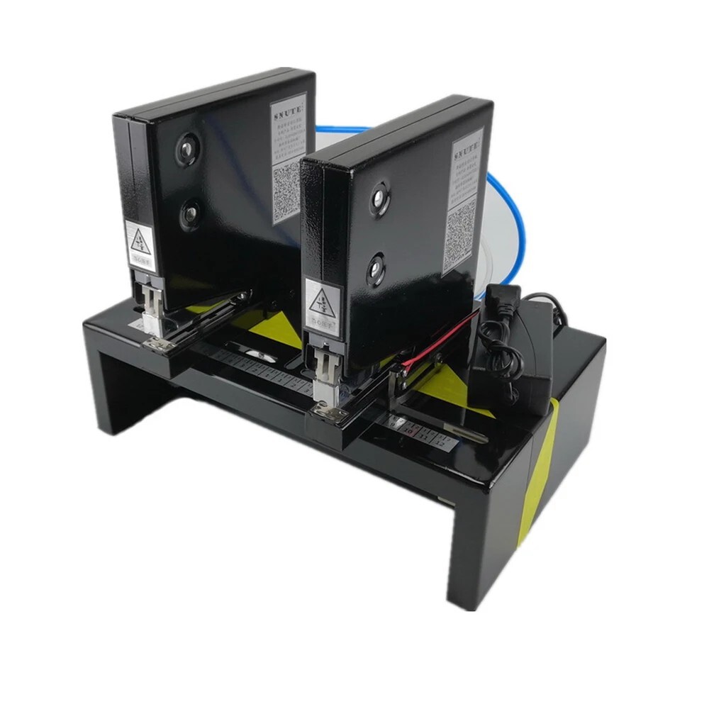 Pneumatic Double Head Automatic Stapler Industrial Auto Binding Machine