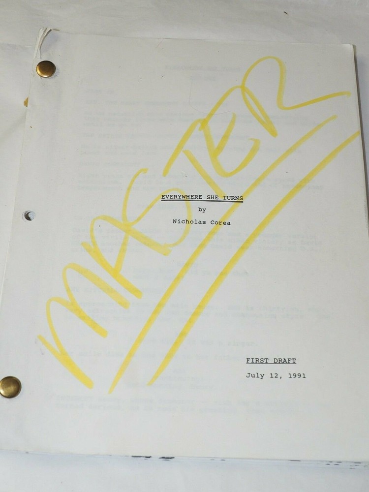 ELSEWHERE SHE TURNS 1991 Movie SCRIPT by Nick Corea