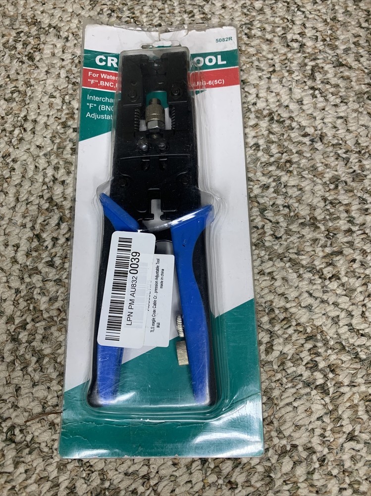 TLS.eagle Coax Cable Crimping Kit Adjustable Tool Set Coaxial Cable Crimping