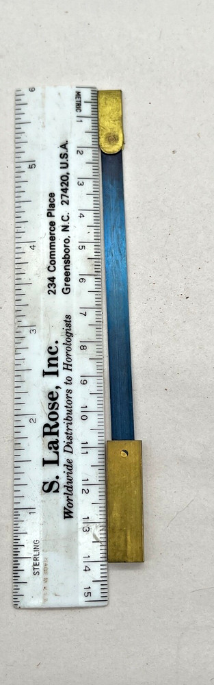 NOS CLOCK SUSPENSION SPRING #12291, 5 3/8" Long, 6-32 thread.
