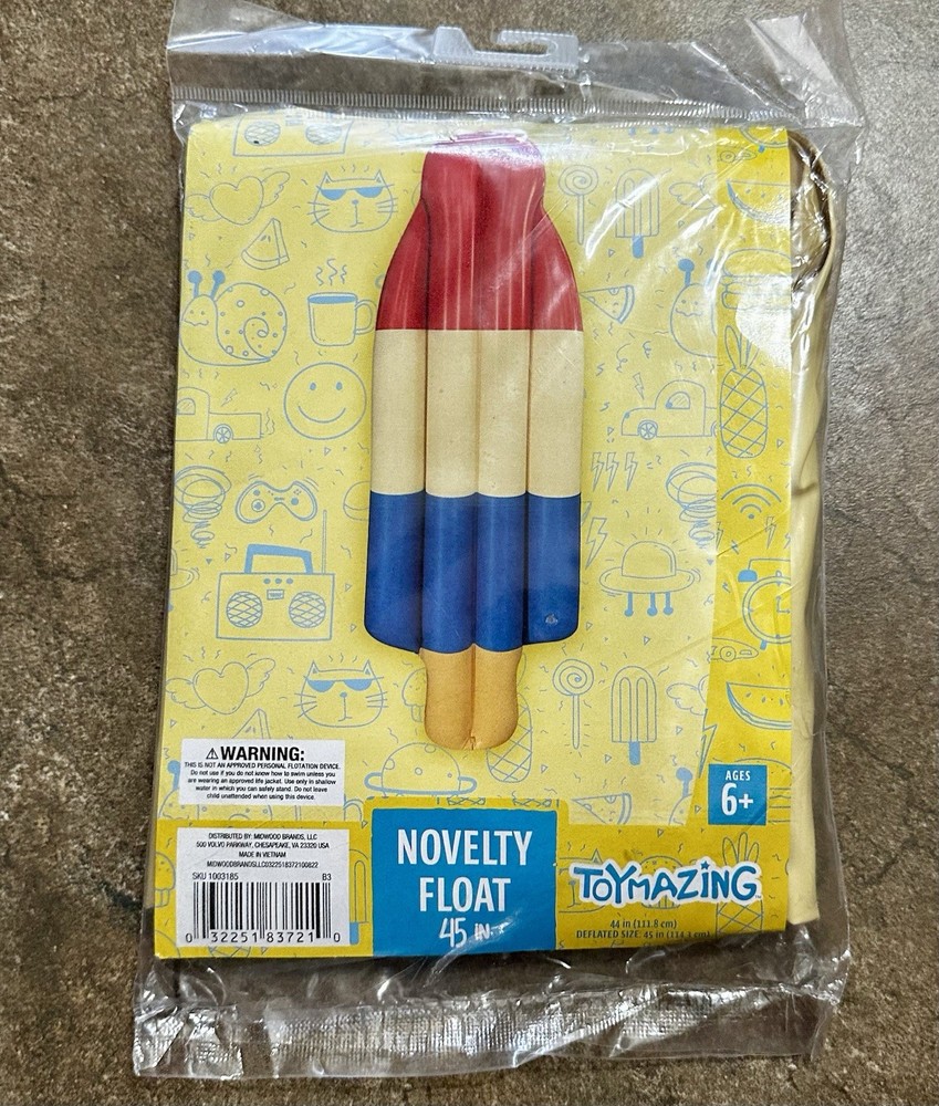 Popsicle Swim Float 45in Inflatable Pool Floats