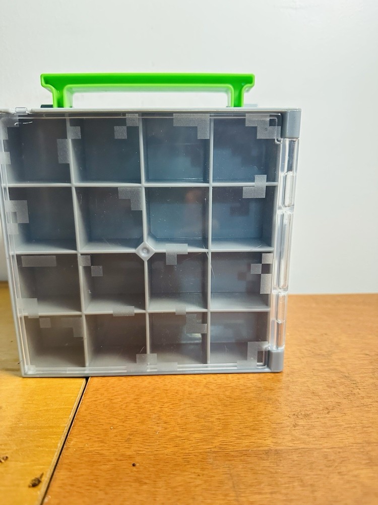 Minecraft Style Storage Case Organizer Box With Handle Multi Compartment