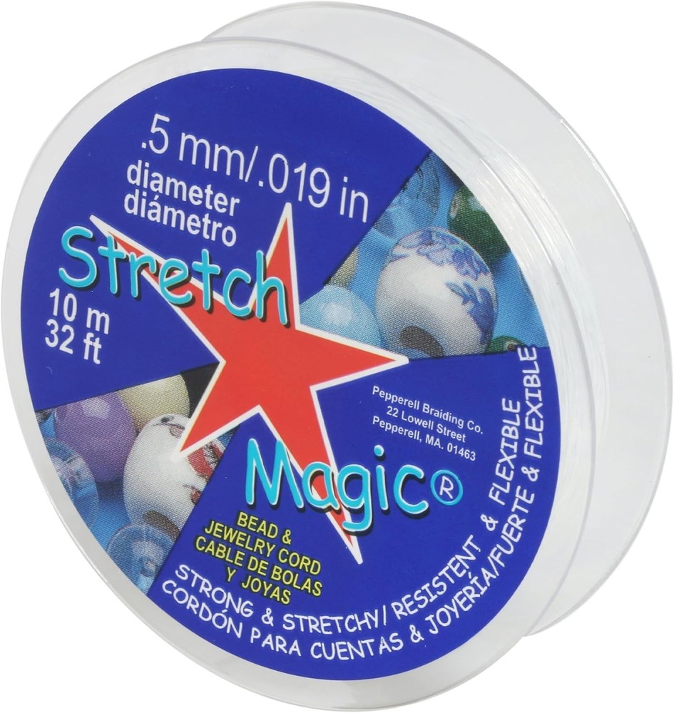 Stretch Magic Elastic Easy to Knot, Strong & Stretchy String for Making Beaded