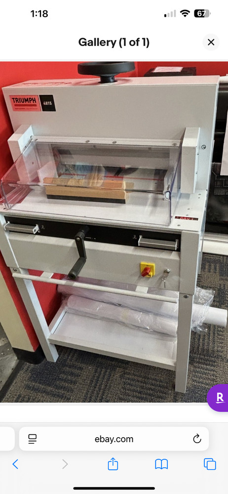 Triumph 4815 Semi-Automatic 18.5" Paper Cutter - CT