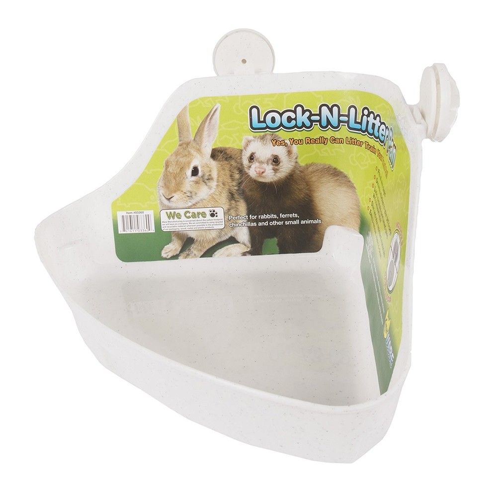 Ware Manufacturing Plastic Pet Lock N Litter Pan and Cage Locks Regular Assorted
