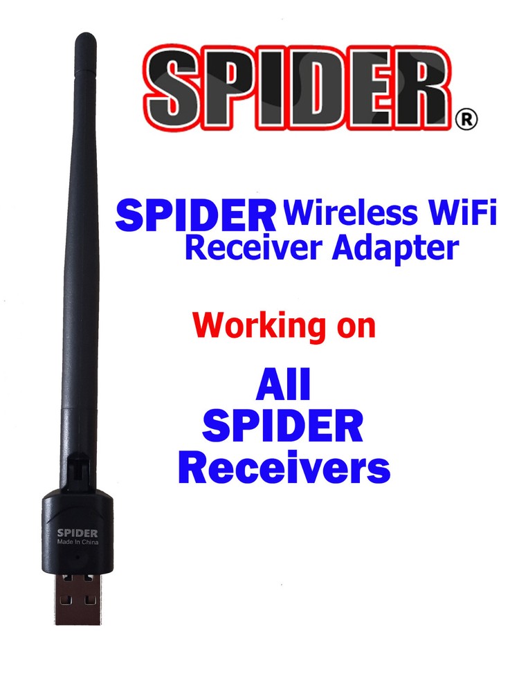 Spider Wireless Wifi Adapter working on all Spider receiver models