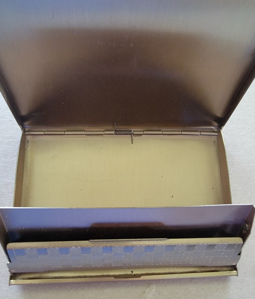 Vintage USA Map Cigarette Case