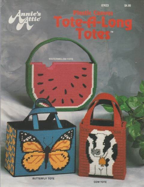 OOP!!! PLASTIC CANVAS TOTE-A-LONG TOTES 7 PROJECTS
