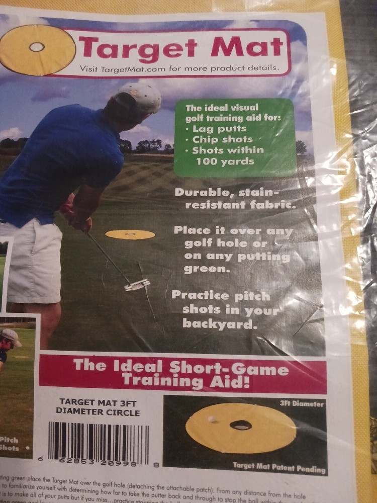 Target Mat 3 ft Golf Training Aid Helps Short Game