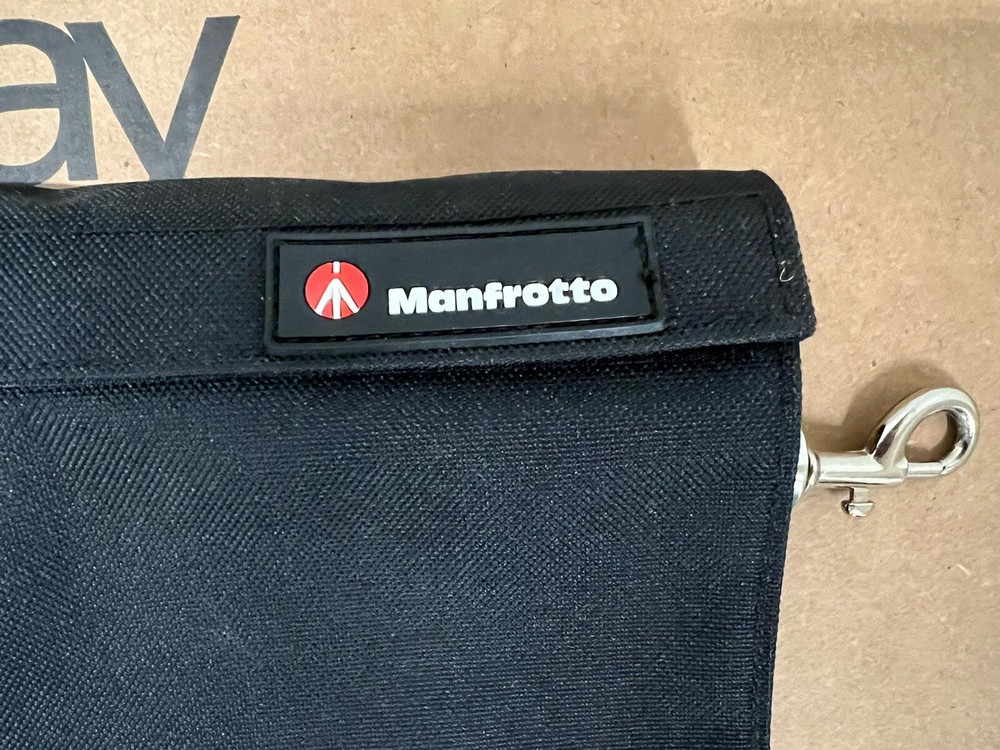 Manfrotto Black Sand Bag Empty with Attachment Hook and Ring
