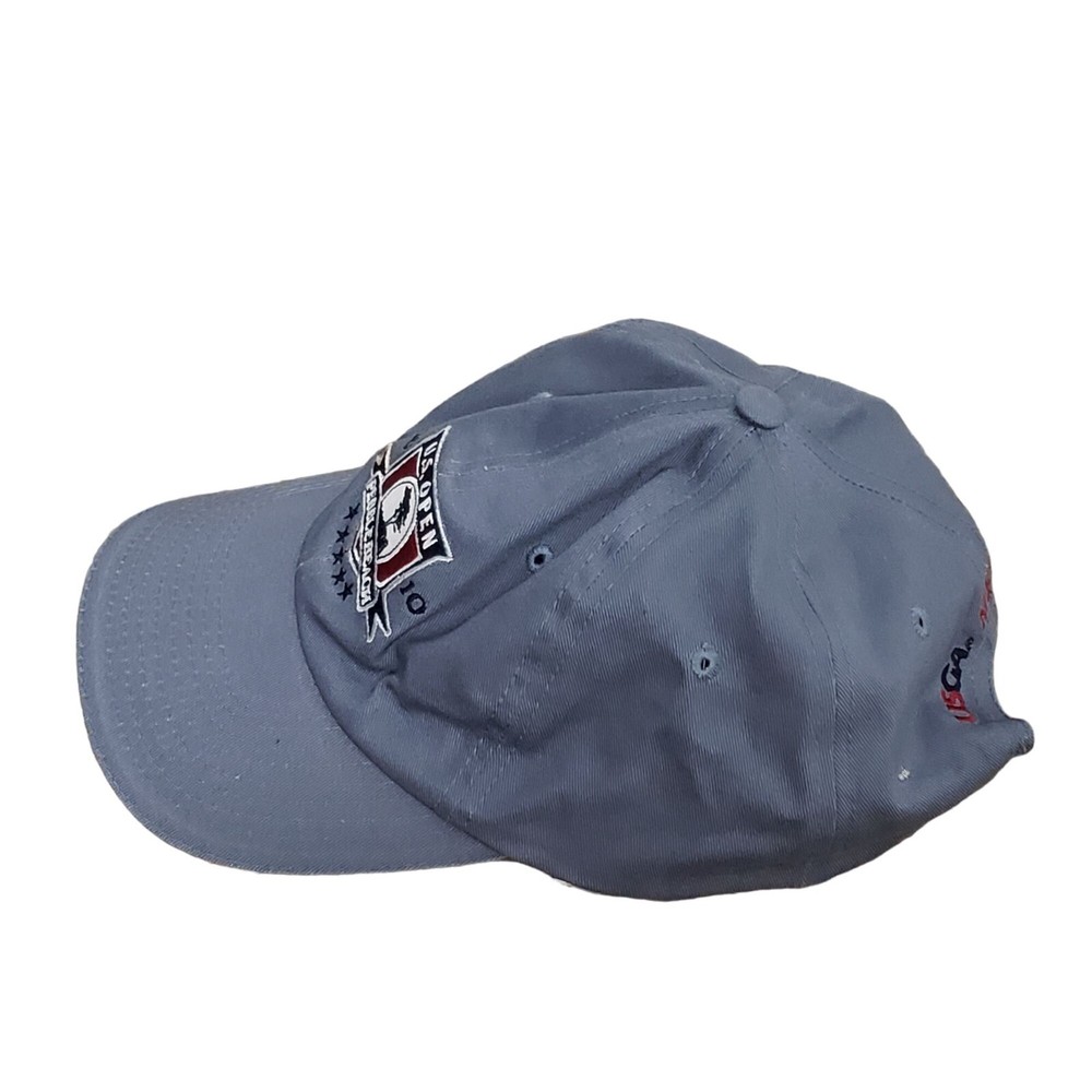 US Open 2010 Adjustable Strap Back Mens Pebble Beach Golf Blue USGA Hat Cap