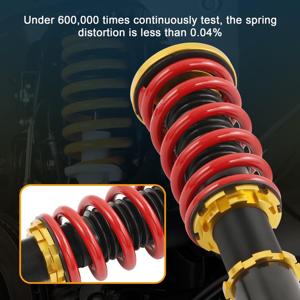 Coilover Suspension Spring Struts Height Adjustable Shock Replacement