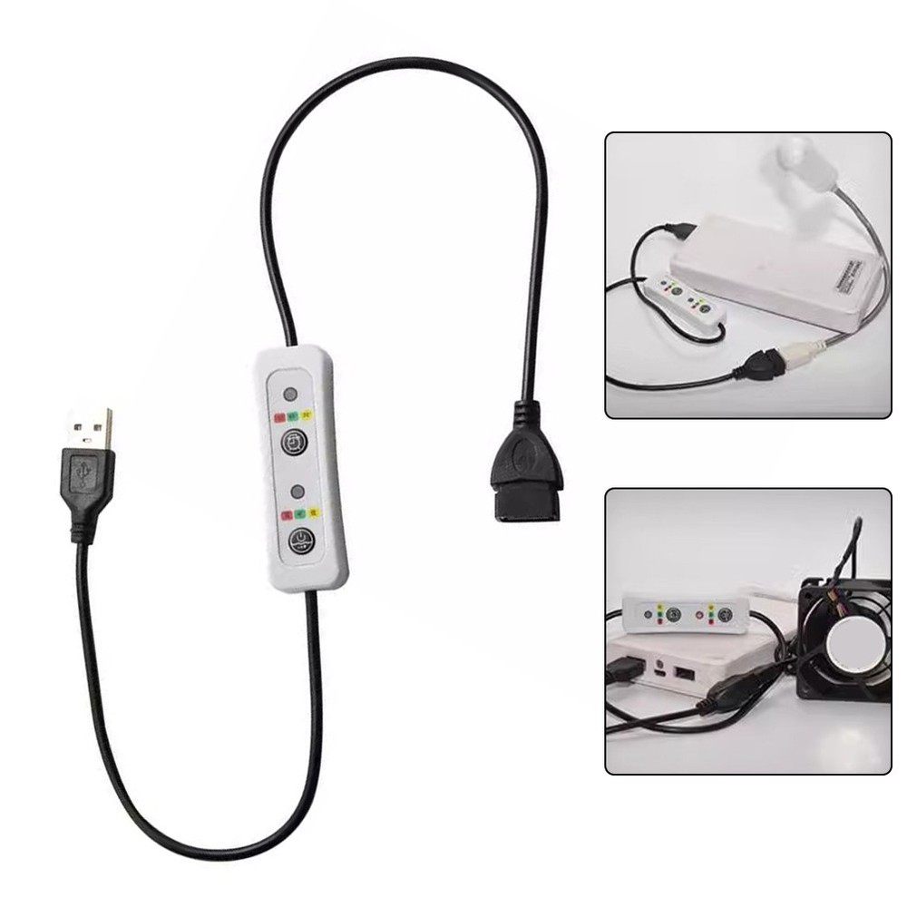 USB Timer Switch Extension Cable 5V DC Power Supply 60cm Timer Cord Controller