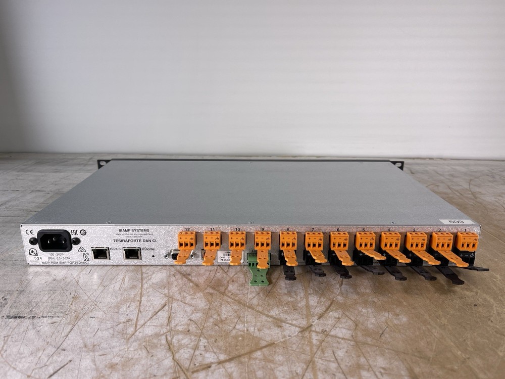 BIAMP TESIRA FORTE DAN CI PROFESSIONAL AUDIO PROCESSOR - (POWER TESTED)