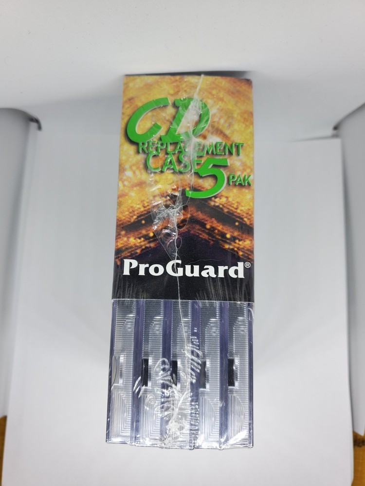 Pro Guard CD Replacement Case 5 Pack - Made in USA - Unopened