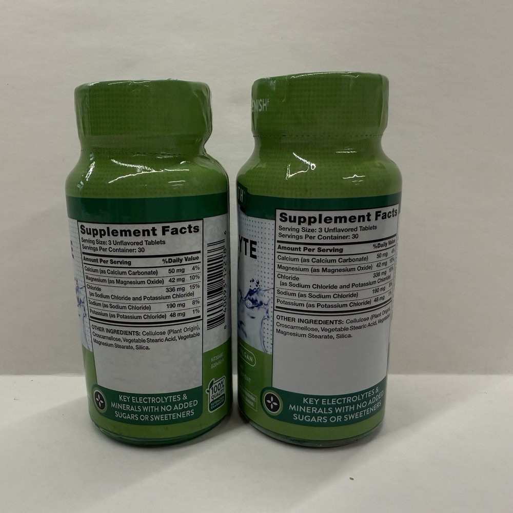 Natures Truth Electrolyte Hydration Tablets 2 bottles X 90 tablets