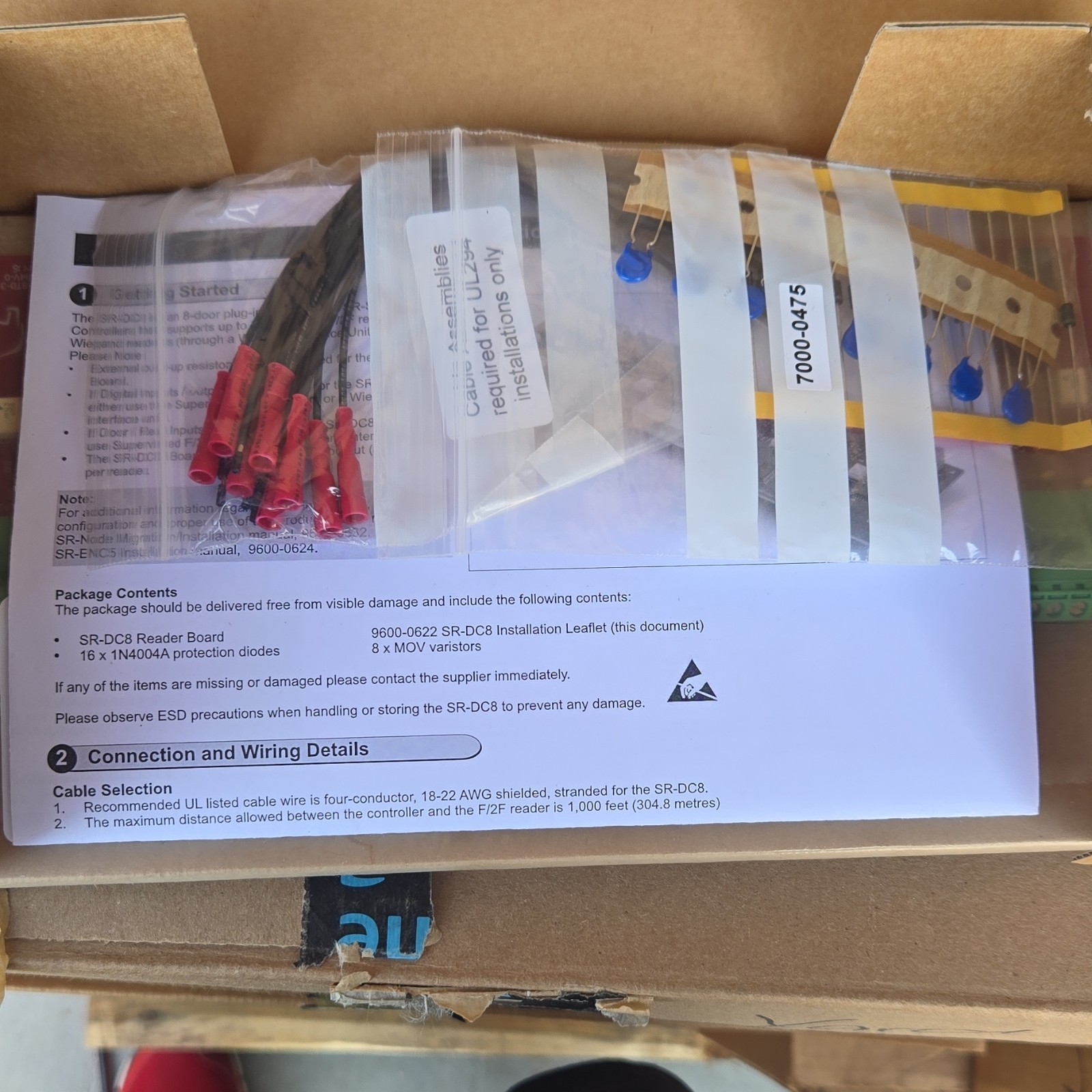 Symmetry SR-DC8 SR-DC8 8 Door F/2F Interface Access Control Board Access System