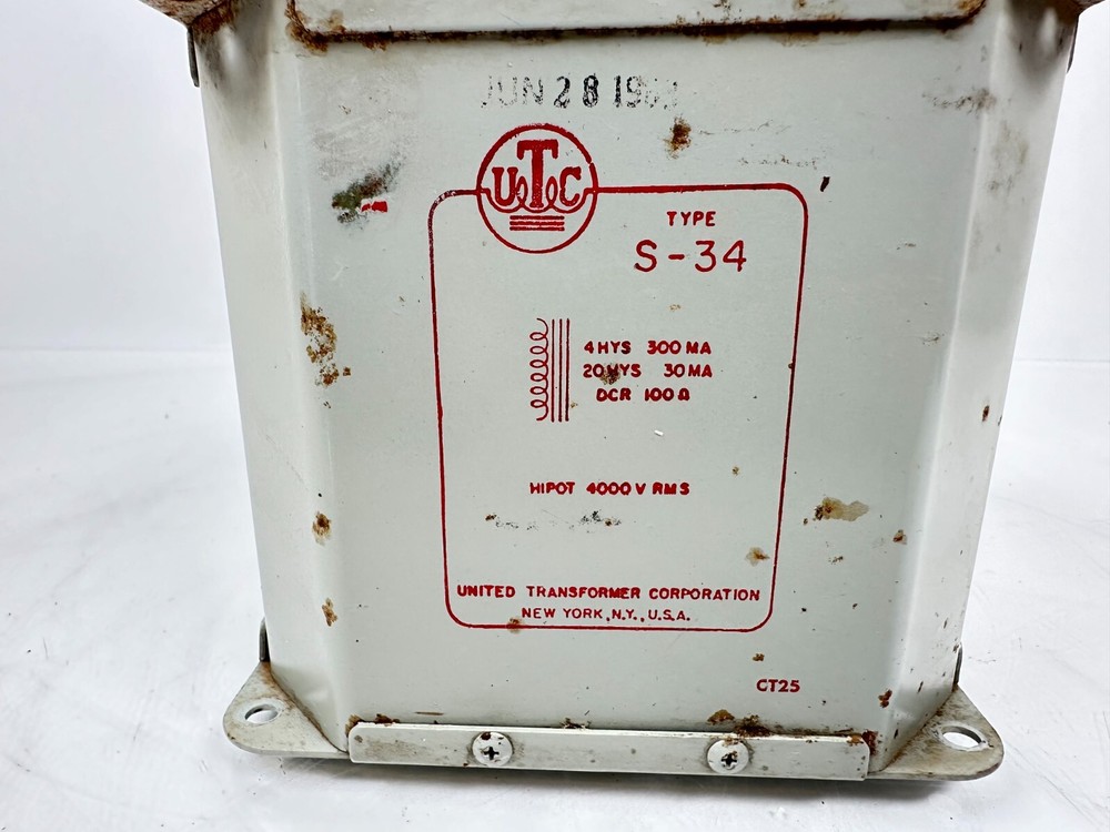UTC Series Filament Transformer Type S-34