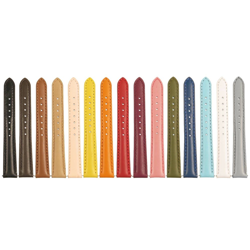 StrapsCo Women's Classic Smooth Leather Watch Band - Quick Release Strap