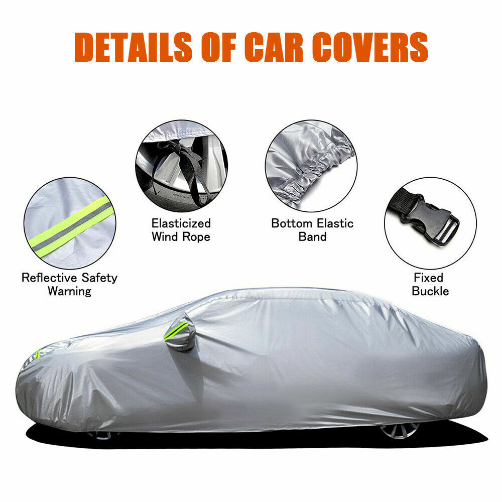 For E46 E90 E91 E92 E93 Car Cover Waterproof 6Layers Rain Protection Dust Proof