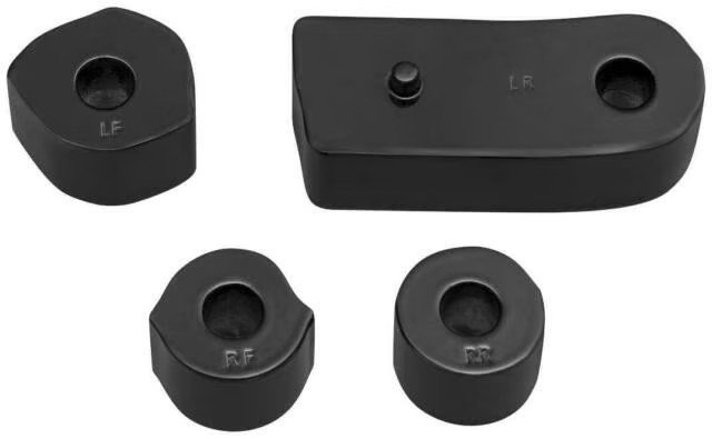 Motorcycle Foot Control Component: Driver Floorboard Extension Spacers with Bolt