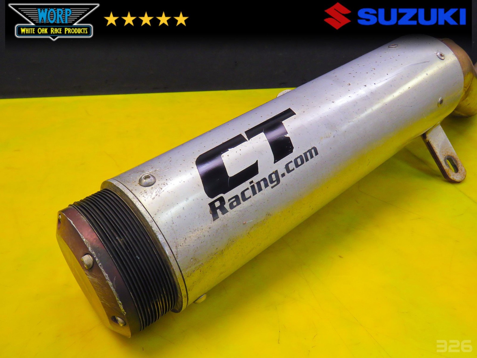 2003 SUZUKI QUADSPORT LTZ400 KFX DVX CT RACING SUPERTRAPP STYLE EXHAUST MUFFLER