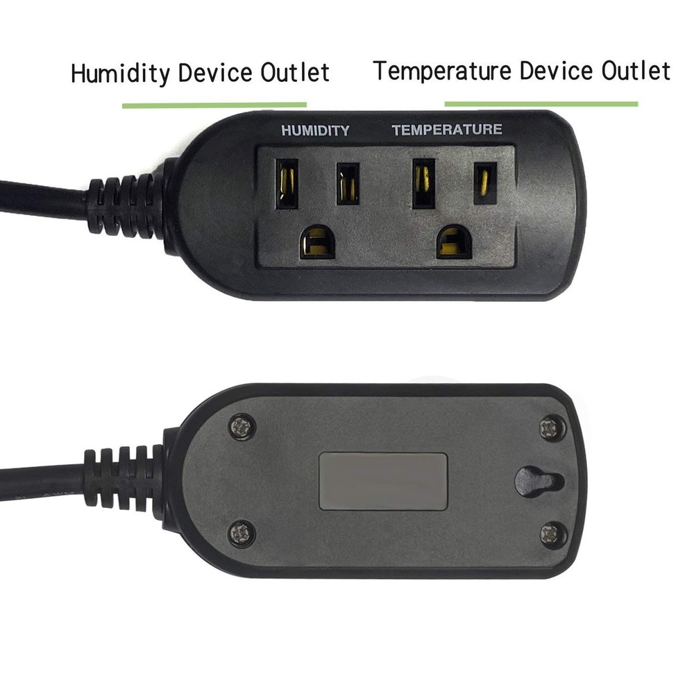 SENSTREE Temperature and DHTC1011-DIGITEN Humidity Temp Controller, Black