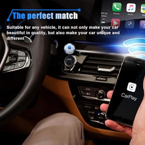 Car Push Start Button Cover, Car Engine Start Stop Button Ball-Bar, Car Blue