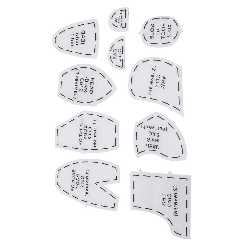 Memory Bear Template Ruler Set Acrylic Memory Bear Sewing Pattern Template Ruler