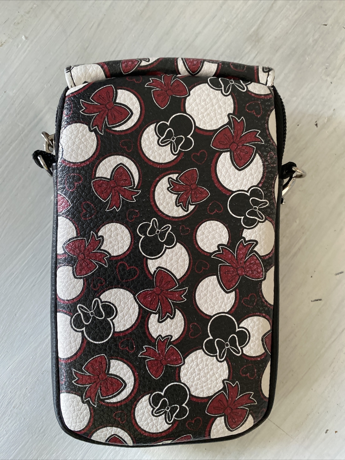 Disney Wristlet Clutch Wallet Card Phone Case ID Holder Zip Bag Minnie LN