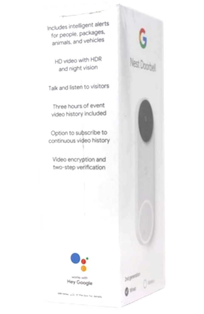 Google Nest Doorbell, Wired Snow