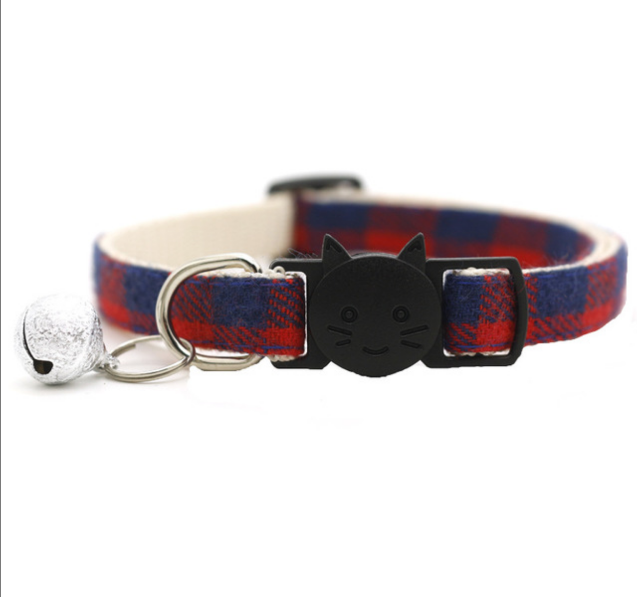 Breakaway Nylon Cat Safety Collar with Bell for Cat Kitten adjustable