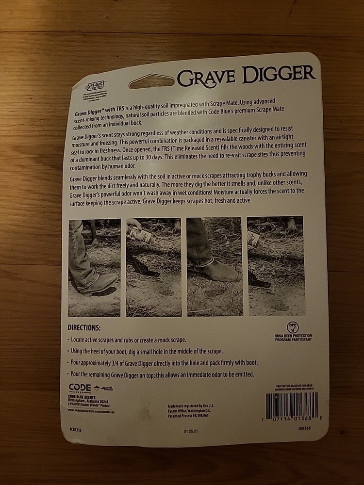 Code Blue Scents Grave Digger Scrape Mate - 12oz. - OA1368 Time Released Scent