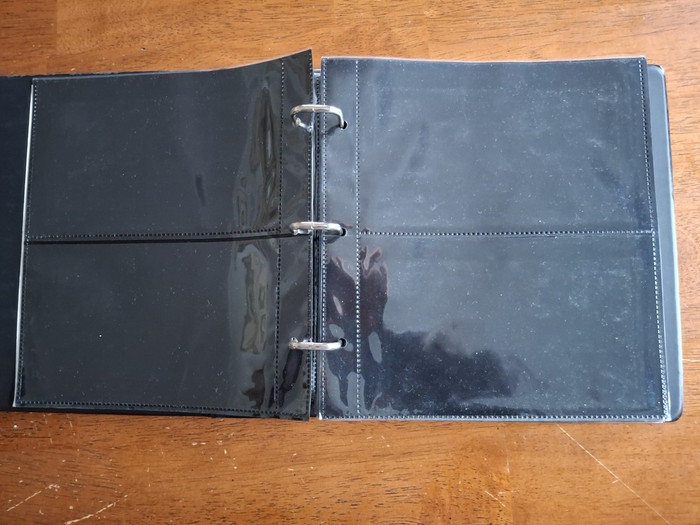 Grey G&K #6 FDC Cover Album Slightly Used 25 Black Pages Holds 100 Covers