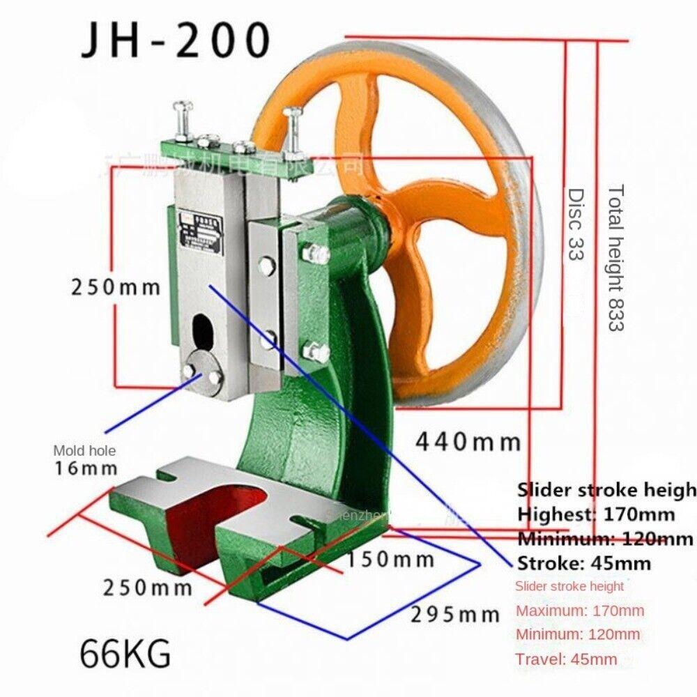 JH-200 Disc Punching Machine Wicker Punching Machine Manual Beer Machine