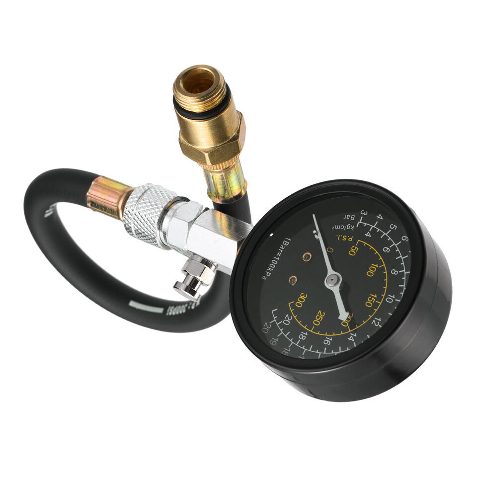 Engine Compression Tester Testing Gauge Gage Check Test Tool Kit Diagnostic NEW