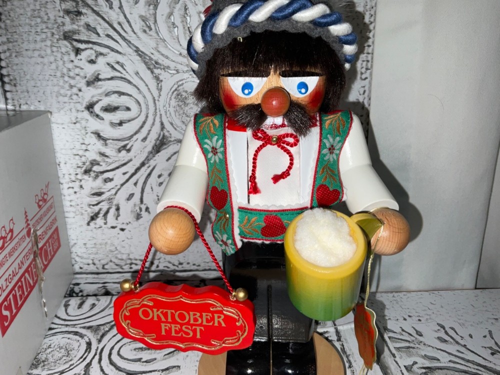 Steinbach Chubby Octoberfest Fan Beer Drinker German Nutcracker - S1353
