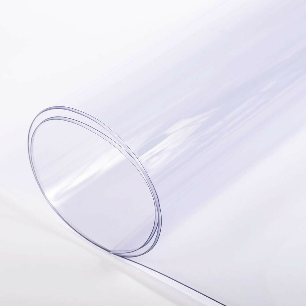 Premium Clear Plastic Vinyl Table Cover Tablecloth Protector - Sold Folded