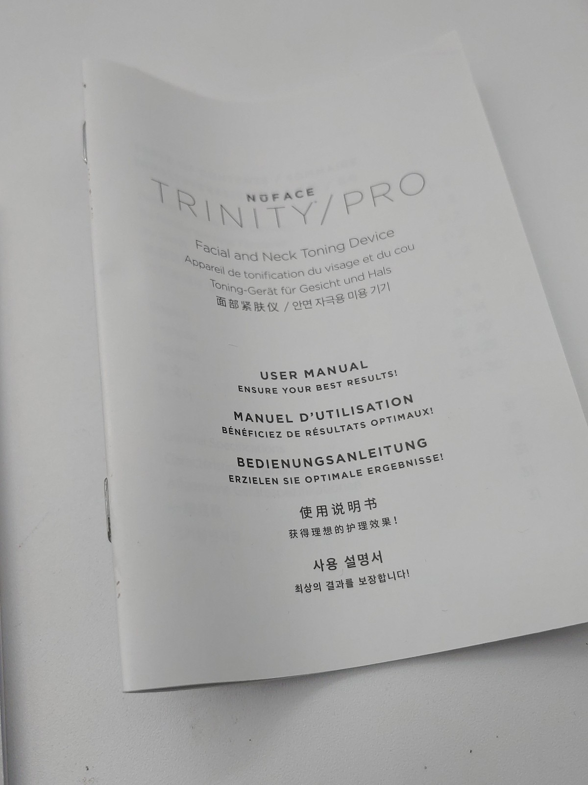 Genuine NuFACE Trinity Facial Toning Device + Cradle + AC Charger Tested Works