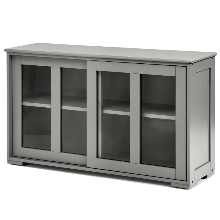 Sideboard Buffet Cupboard Storage Cabinet with Sliding Door