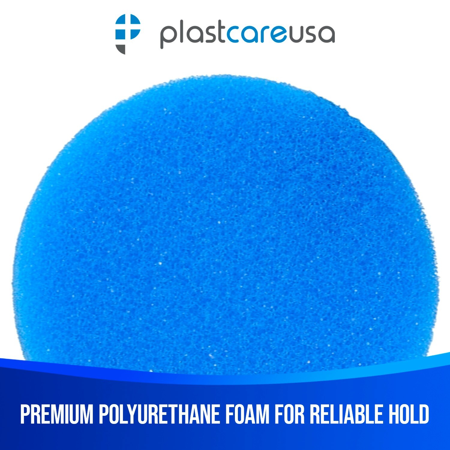 100 2.5" Premium Endodontic Foam Round Blue Sponge Cushions Dental Endo Files